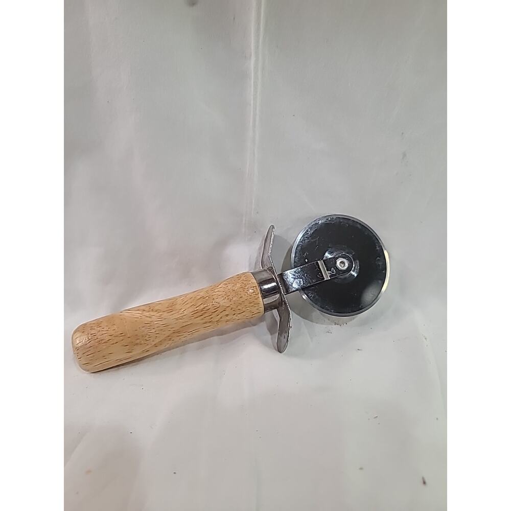 American Metalcraft PC-7400 Pizza Cutter Stainless Steel Wheel Wood Handle